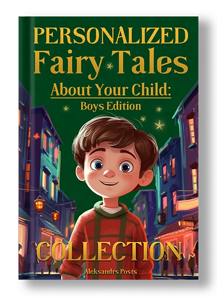 book cover of personalized fairy tales about your child boys edition